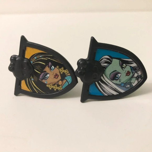 2011 Monster High Deco Pac Cake  Cupcake Toppers Plastic Rings Novelties Mattel - Picture 14 of 14